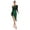 Green, variant on Women's Salsa Latin Dance Dress Shiny Rhinestones Fringe Flapper Party Dress Ballroom Dance Dress Royal Blue XL