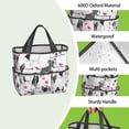 thumbnail image 4 of Garden Tool Bag,Pug and Love Heart Garden Tool Organizer,Garden Gifts,Waterproof Multi-Pocket Garden Tool Storage 11.8x5.5x11.4 Inch(Tools NOT Included), 4 of 6