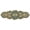 Teal Gold, variant on Homebia Designs Beaded Christmas Table Runner, Fancy Handmade Decorative Embroidered Paisley Design, 13 x 36 inch - Gold