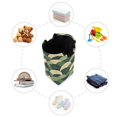 thumbnail image 7 of Yayeee Freestanding Laundry Hamper with Handle Collapsible Large Storage Basket for Clothes, Green Abstract Shapes, 7 of 7