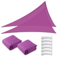 thumbnail image 1 of Yescom 2 Pack 22Ft Triangle Sun Shade Sail Canopy UV Block Commercial Carpark Pool Camping Playground Outdoor Fuchsia, 1 of 10