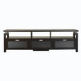 thumbnail image 5 of Elm Wood 3-Cabinet TV Stand Console, Espresso, 5 of 5