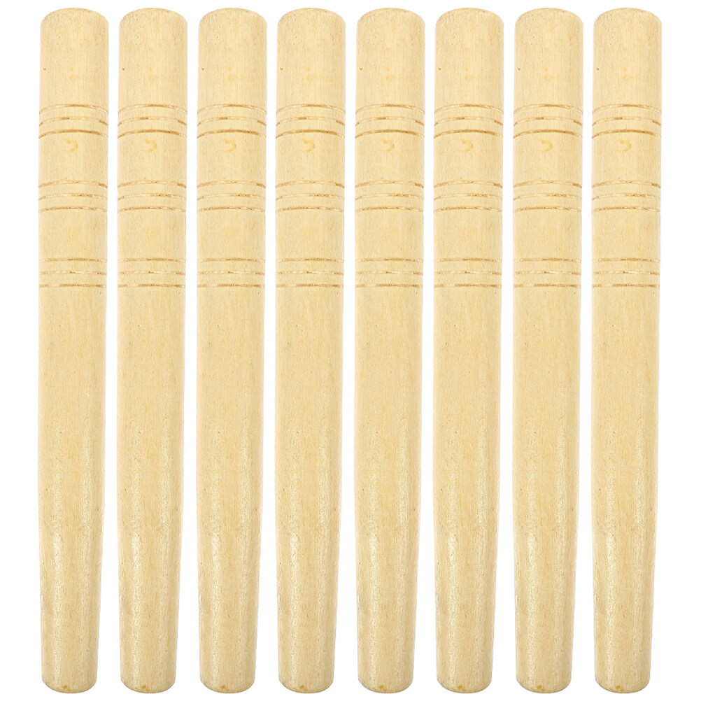 8Pcs Wooden Handles Replacement Hoe Handle Shovel Sickle Handles