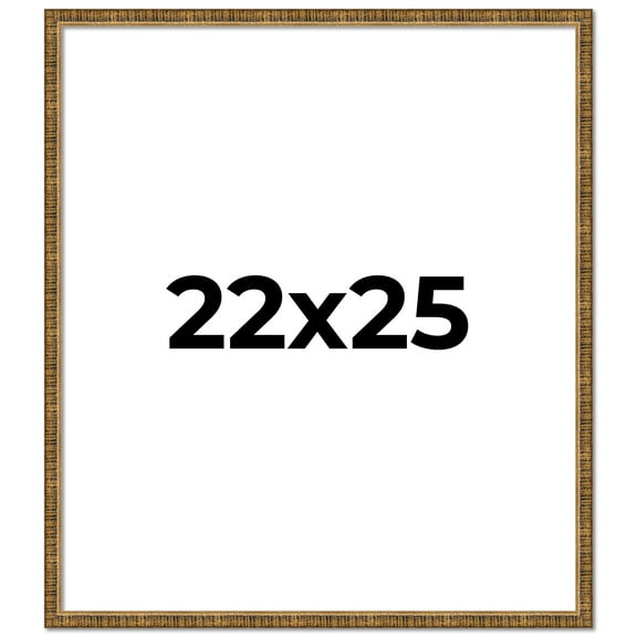 22x25 Frame Gold Picture Frame - Complete Modern Photo Frame Includes UV Acrylic Shatter Guard