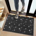 thumbnail image 2 of Black Gray Butterfly Pattern Door Rugs,Washable Non Slip Door Mats Indoor,Decorative Door Mats,Entry Mat Indoor for Entrance,Bedroom,Kitchen,Bathroom,20"x32", 2 of 6