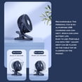 thumbnail image 3 of Inteprter Ventilador de Clip pequeño con carga USB, portátil, ajustable, para el hogar, la escuela, el bolsillo de escritorio, ventiladores eléctricos Electrodomésticos Rosado Inteprter HA064269-02, 3 of 6