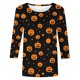 thumbnail image 3 of Ailaofu 3/4 Length Sleeve Women Tops Crew Neck Blouses Dressy Casual Summer T Shirts Loose Fit Business Work Clothes, 3 of 4