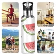 thumbnail image 7 of Yayeee 33oz Insulated Water Bottle Double Wall Stainless Steel with Flip Straw Lid, Watermelon Pattern, 7 of 7
