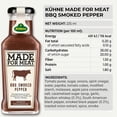 thumbnail image 2 of Kuhne Smoked Pepper BBQ Sauce, Barbecue Sauce with Bourbon for Chicken Wings, Grilled Meat and Barbecues, Sweet and Smoky, 7.94 oz Bottle, 2 of 7