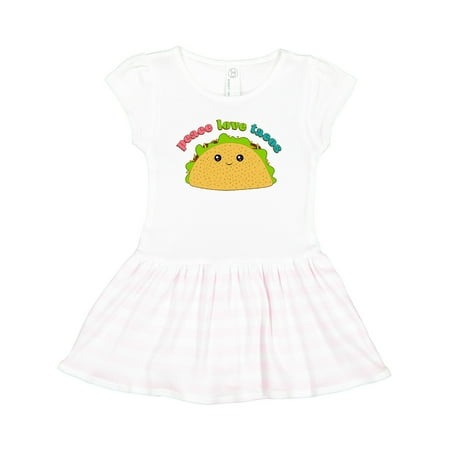 

Inktastic Peace Love Tacos Gift Toddler Girl Dress