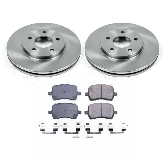 Ultimate Brakes Front Semi-Metallic Brake Pad and Rotor Kit with Hardware WM80202