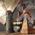 thumbnail image 3 of Vintage Resin Windmill Ornaments Holland Style Piggy Bank Figurine Building Antique Craft Europe Models Home Cafe Decor, 3 of 5
