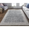 thumbnail image 5 of 2' X 3' Gray Black And Tan Wool Plaid Tufted Handmade Stain Resistant Area Rug, 5 of 5
