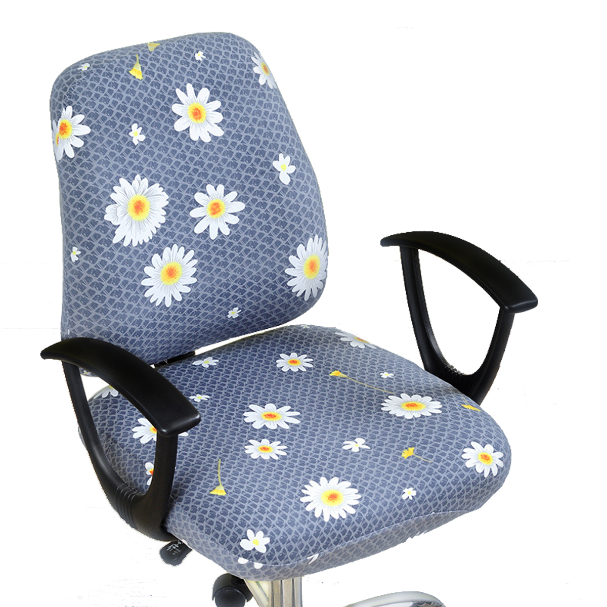 Stretch Jacquard Office Computer Chair Seat Cover, Removable | Washable | Anti-dust | Easy to Put-on, Chair Not Included - image 2 of 7