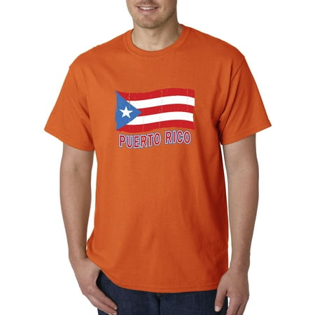 Trendy USA 720 - Unisex T-Shirt Puerto Rico Flag PR Distressed Large
