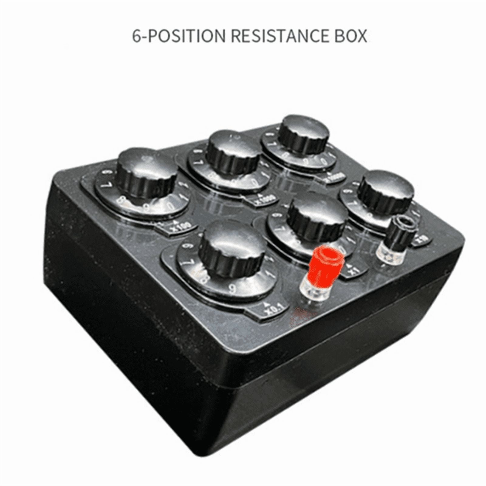 0-99999.9 Ohm Simple Resistance Box Variable Decade Resistor Teaching Instrument Teaching Resistance Box,1 x Teaching Resistance Box,As Shown