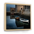thumbnail image 2 of Designart "Charming Solitude At The Coastal Port" Port Landscape Floater Framed Wall Art Prints, 2 of 5
