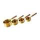 thumbnail image 1 of Juego de 4 tazas medidoras de acero inoxidable antiescaldaduras, medidor de cocina profesional B, 1 of 9