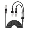 thumbnail image 1 of Cable Duplimax Platinum 60W 2 en 1, Tipo C a Tipo C y Lightning 1.5m Nylon, 1 of 4