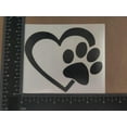 thumbnail image 6 of Paw Decals 4 Pack: Dog Paws, Love with a Paw, Paw Heartbeat, Paw Prints, 6 of 7