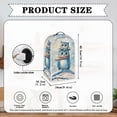 thumbnail image 6 of HELLHERO Owl Snowflake Pattern Kitchen Accessories Washable Home Kitchen AntiSlip Dustproof Blender Cover with Elastic, 6 of 6