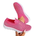 thumbnail image 2 of Womens Rhinestone Shoes Mesh Sparkling Glitter Slip On Sneaker Non Slip Running Walking Shoes Gym Sports Athletic Sneaker Lightweight Casual Fashion Sneakers, 41, 2 of 7