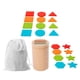 thumbnail image 4 of Juguete Montessori con palitos y bolsa de almacenamiento, educativo y cognitivo, de madera para clasificar. Conjunto B, 4 of 9