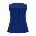 thumbnail image 3 of Jalioing Women's Tank Tops Casual Loose Pleated Sleeveless Shirts Crew Neck Solid Color Fashion Basic Tops, 3 of 7