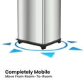 thumbnail image 3 of iTouchless Glide 13 gal Stainless Steel Sensor Kitchen Garbage Can with Wheels & Odor Control, 3 of 7