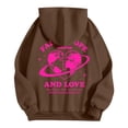thumbnail image 6 of kamemir Oversized Hoodies for Women 2024 Graphic Hoodies for Women Cute Pullover Long Sleeve Sweatshirts Letter Printed Hooded Tops Fall Winter Clothes(Coffee,XL), 6 of 6