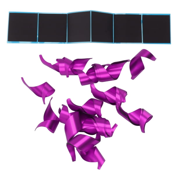 50 paletas giratorias de metal para tiro con arco de 1,75 pulgadas para mano derecha, para ala de flecha, plumas con cintas para arcos recurvos y compuestos, color morado