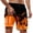 Orange, variant on Mens Shorts Summer Casual Double Layer Pants Fashion Versatile Casual Printed Shorts Mens Beach Shorts
