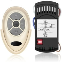 Fan 35T  Universal Replacement Remote Kit for Harbor Breeze Ceiling Fan Remote Control, Light Dimmer 3-speed for L3HFAN35T1 FAN-35T1 L3HFAN35T FAN-35T KUJCE9603 UC7202T CHQ7202T with Wall Mount