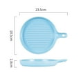 thumbnail image 4 of Practical Ceramic Handle Plate Ceramic Baking Plate Handle Baking Dish, 4 of 8