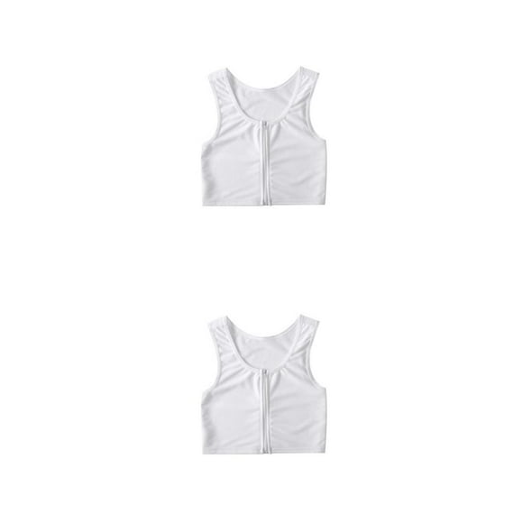 Qarigey Camiseta sin mangas Tomboy Breast chaleco Binder ropa interior elástica fortalecer vendaje reforzado corsé ropa femenina Type5 NO5