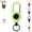 green, variant on 3-in-1 Multifunctional Retractable Pull Reel Carabiner Keychain – Mini Stainless Steel Key Clip for Backpacks & Belt Loops, Anti‑Lost Key Ring for Hiking, Everyday
