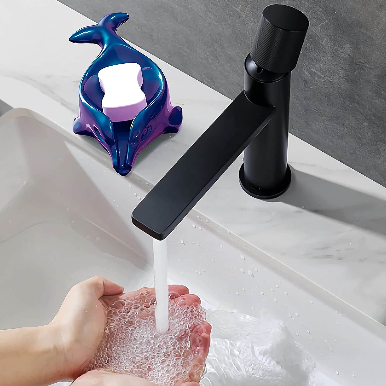 ABCISI Dolphin Shaped Silicone Resin Mold, Dolphin Self-Draining Soap Holder DIY Mold, Epoxy Resin Casting Soap Tray Mold for Bathroom, Unique Mold Design for Home Decoration