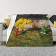 thumbnail image 4 of Lsque Pikmin Print Flannel Throw Blanket, Ultra-soft Blanket for Bed, Couch, Car, Hypoallergenic Anti-pilling blanket-50"x40", 4 of 8