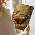 8x12 Inch Rustic Autumn Rooster Farmyard Wall Art, Vintage Painterly ...