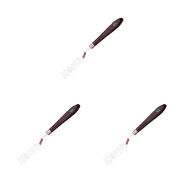 Cateissary Raspador de pintura al óleo Raspadores de paleta de mezcla multiusos de acero inoxidable Type4 NO4