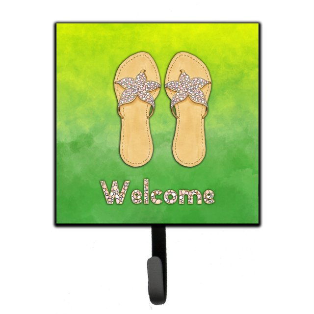 "Treasures Flip Flops Welcome Leash or Key Holder , Multicolor" Caroline's Treasures BB7454SH4