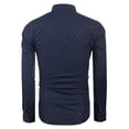thumbnail image 4 of COOFANDY Mens Shirt Slim Fit Dress Wrinkle Free Business Plaid Button Down Collar, 4 of 6