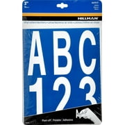 Hillman 847017 3" Peel-Off White Vinyl Letters & Numbers Pack