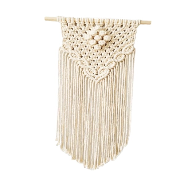 Tapiz colgante de pared de Macramé Soledad Bohemio 35x60cm Decoración para el hogar y la Oficina