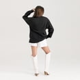 thumbnail image 2 of Women's Gameday Couture Black Virginia Tech Hokies Oversized Honor Roll Long Sleeve T-Shirt, 2 of 2