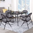 thumbnail image 6 of ARLIME 4-Pack Folding Chair, Portable Chairs with Upholstered Padded Seat and Back, Metal Frame Home Office Chairs, Set of 4, 6 of 7