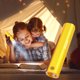 thumbnail image 2 of Kuymtek Potente linterna LED recargable para acampar al aire libre, luces de antorcha (dorado), 2 of 8