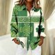 thumbnail image 2 of Chaqueta de Invierno de las Mujeres Color Sólido Corduroy Camisa Chaqueta, Top de Manga Larga Casual para el Clima Frío, 2 of 7