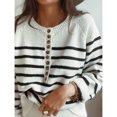 thumbnail image 4 of Camisa de punto con botones y manga larga, Camisa de punto con cuello redondo y manga larga, Camisa de punto a rayas y manga larga, Suéter a rayas y manga larga, Solución innovadora, 4 of 7