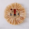 thumbnail image 3 of AMLESO Rural Hand-woven 3D Cartoon Animal Straw Wall Art Hanging Rattan Tapestry Decor F, 3 of 8